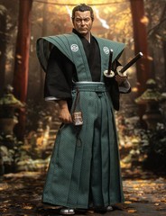 Infinite Statue X Kaustic Plastik TOSHIRO MIFUNE SAMURAI 12in Action Figure Doll