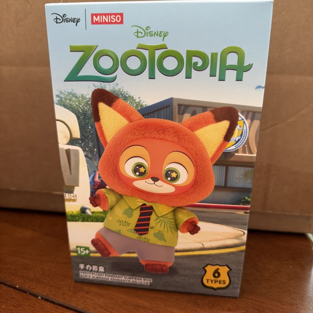 MINISO Zootopia Series Blindbox Confirmed Color, Plush Pendant & Keychain JUDY