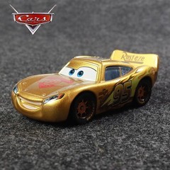 Disney Pixar Cars Gold No.95 McQueen Alloy Trophy Diecast Portables Toy Car Gift