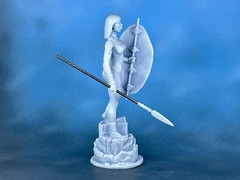 Figure zulu girl warrior 40mm Resin Soldiers. Tabletop Miniature
