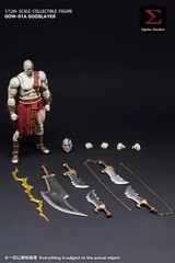 SIGMA STUDIOS GOW-01A 1/12 God Of War The God Kratos New! Us Seller!