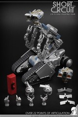 Short Circuit Two Heads Version Resin Statue 1/18 Robot Model 3.75” Cool GYTOYS