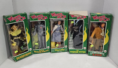 Vintage 1974 Lot of 5 MEGO The Wizard of Oz Action Figures Boxes Lion Witch Tin