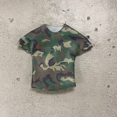 SU-TL-CAM: Fabric Green Camo T-Shirt for 6″ ~ 7″ Muscular body