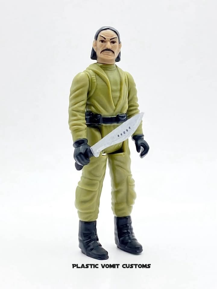 Vintage Kenner Style Custom Star Wars Danny Trejo Endor Soldier READ DESCRIPTION