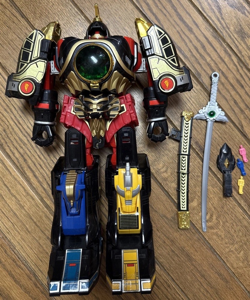 1994 Mighty Morphin Power Rangers Deluxe Thunder Megazord Incomplete