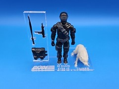 G.I. Joe Vintage 1985 Snake Eyes V2 Acrylic Base Set Deluxe 🔥No Toy Included🔥