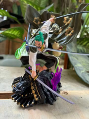 One Piece Roronoa Zoro Three Sword Style PVC Figure Anime Collectible Statue