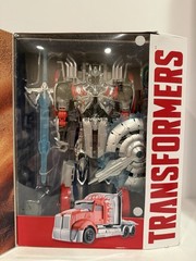 Transformers AOE Silver Knight Optimus Prime Platinum Edition NEW – Damaged Box