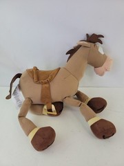 Disney Store Toy Story Woody’s Poseable Galloping Horse Bullseye 12″ .