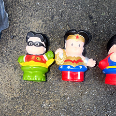 DC Comics Superhero Mini Figure Lot Set Batman Superman Wonder Woman Robin GL