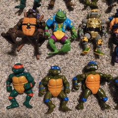 Vintage TMNT Action Figure Lot Of 18 (See Description)