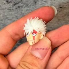 Custom 1/12 Jujutsu Kaisen Gojo Satoru Hair Part For 6″ SHF Toji Fushiguro Body