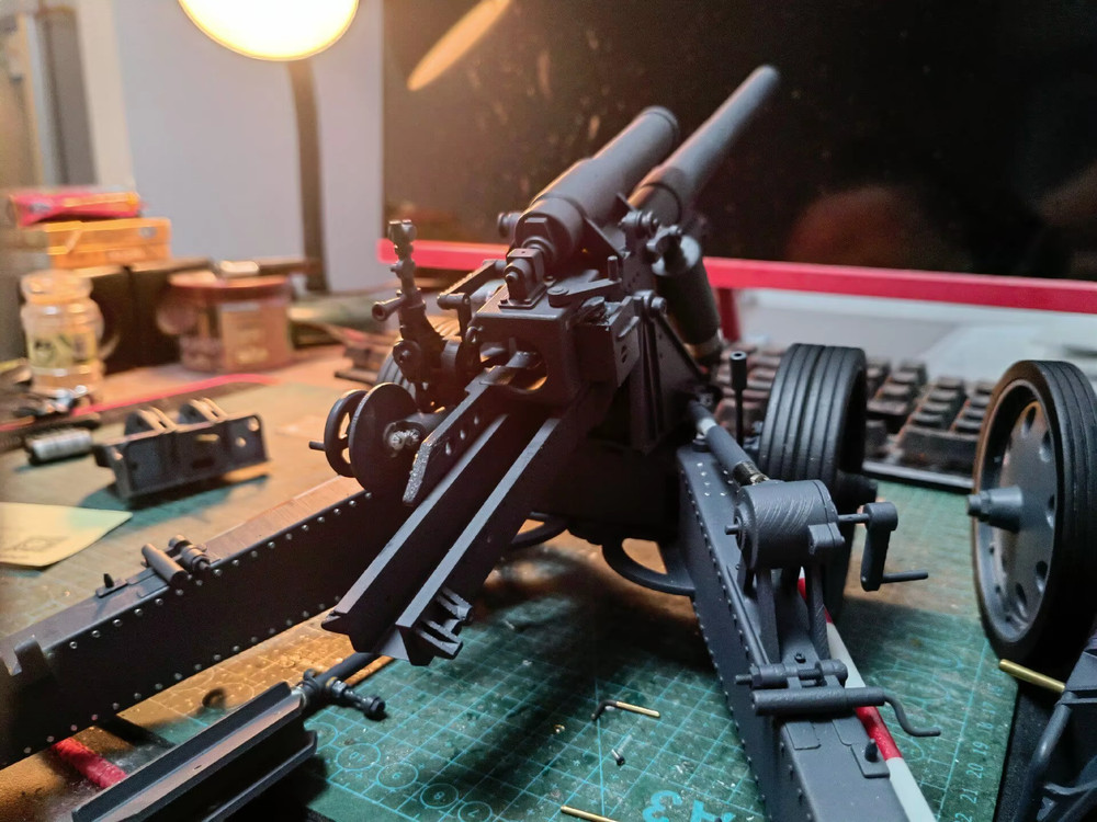 3D Printed 1:16 WWII Sfh18 150mm Heavy Howitzer Model Military Collectible Toy