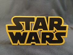 CUSTOM STAR WARS SHELF DISPLAY LOGO DIORMA PART 1:18 scale Figure PROP