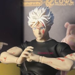 1/12 Painted Jujutsu Kaisen Gojo Satoru Head Carving For 6″ Romankey Figure Body