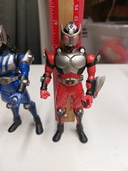 Karmen Rider BLUE KNIGHT and RED FIGURE As Shown R42 6 Inch Lot Of 2
