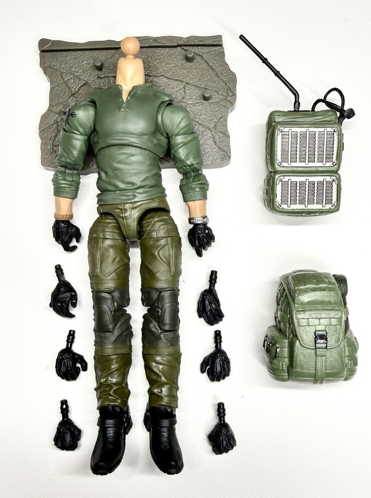 Valaverse The Black Action Force Vane Body Backpack Stand Custom Figure Fodder