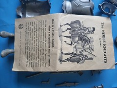 1968 Vintage Marx Sir Stuart Silver Knight Action Figure + Manuel