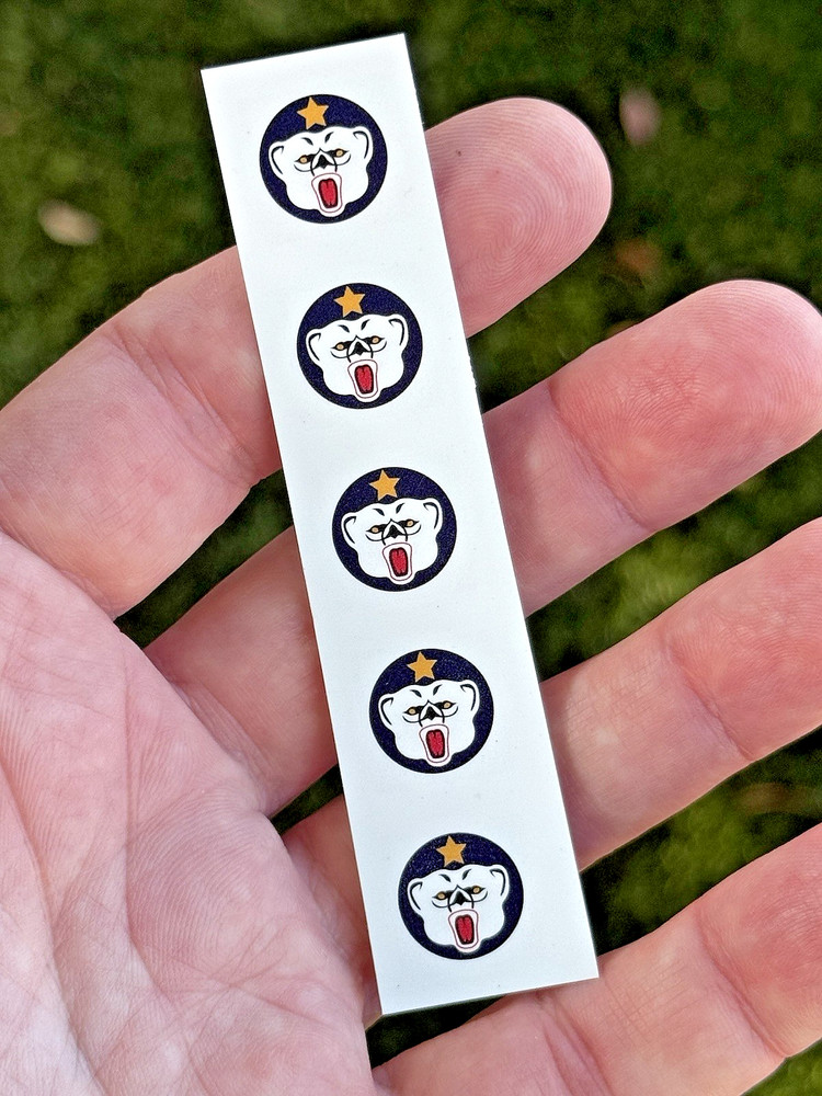 Vintage Gi Joe Reproduction Ski Patrol Helmet water slide decals FREE SHIPPING
