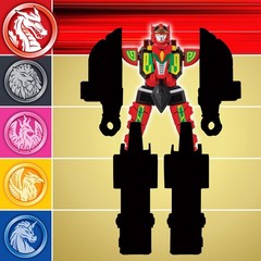 Power Rangers RED DRAGON Thunderzord Action Figure