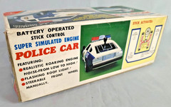 VERY RARE Vintage 70s Yonezawa Japan Nissan Fairlady Battery Operated Police Car