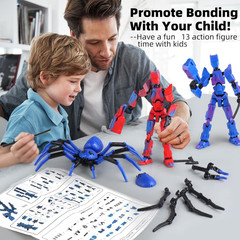 (Assembly Required) T-Spider 13 Action Figure Set -Titan 13 Action Figure with S