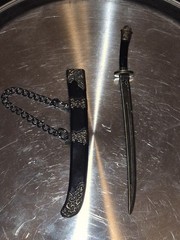 Set Of 7 Ancient Swords And Scabbards Model Keychain Accessory Set Brand New