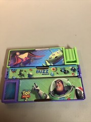 Toy Story 2 Buzz Lightyear Woody Storage pencil Case Holder Reversible Vintage