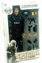 1/6 Figure Model Soldier SWAT Police Uniform Military Army Body with Weapon Suit