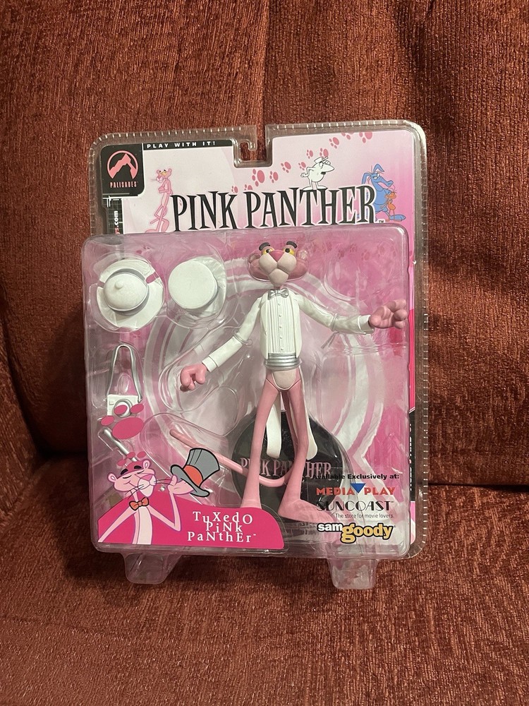 NIP 2004 Tuxedo Pink Panther Figure Palisades Series one Factory Sealed