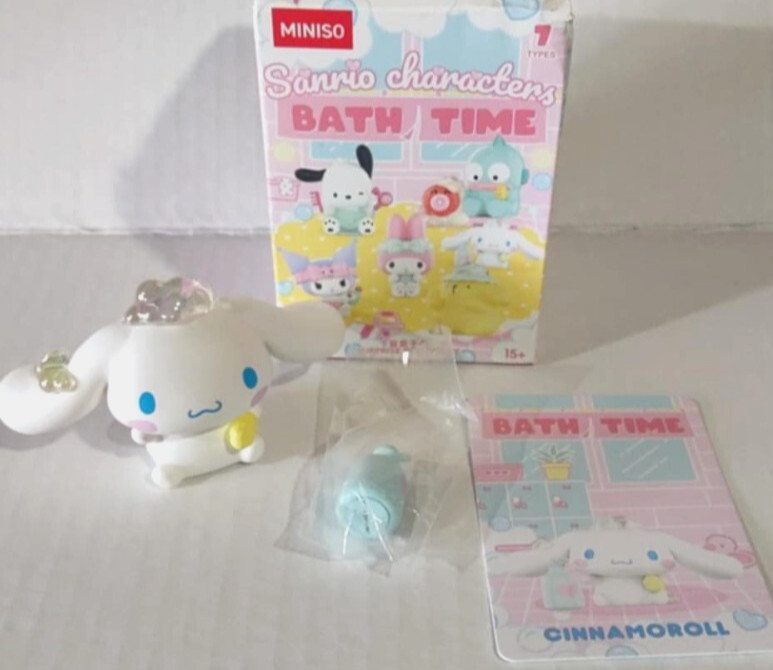 MINISO Sanrio Characters Bath Time Series Blind Box Confirmed Cinnamoroll