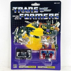 Transformers G1 Reissue Decepticons Ravage & Rumble Action Figure Toy New Sealed