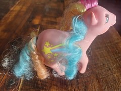 1984 Hasbro My Little Pony G1 Rainbow Curl Stripes figure