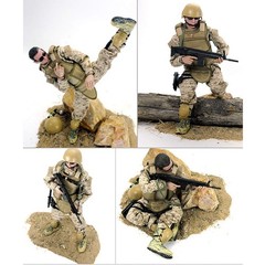 12″ Realistic Army Soldier Action Figure Model Set with Weapons & Accessories –