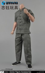 ZYTOYS 1/6 Chinese Traditional Kung Fu Soldier Clothes Fit 12inch Action Figure