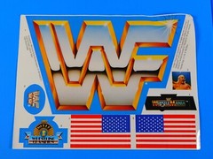 WWF WWE HASBRO RING UNUSED WITH BOX 1991 UK EDITION WITH BLACK SQUARE POSTS