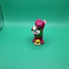 Vintage Barney 2001 Mattel Ink. Figurines Lot 6 Pc