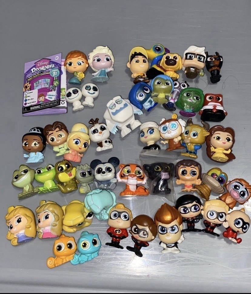 Disney Doorables Series 7 NEAR COMPLETE Set Mini Figures Lot Bundle 50 Pieces