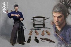 New ZGJKTOYS L-001 1/6 Samurai Miyamoto Musashi Collectible Male Figure Model