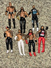 WWE Elite Bloodline Lot Rock Jimmy Uso Jey Uso Roman Reigns