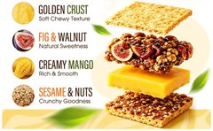 Fig & Walnut Stuffed Mango Pie, 250g Fig and Walnut Bars with Black Sesame ,
