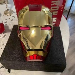Autoking Iron Man Mask Mk5 1:1 Helmet Wearable Voice Touch Cosplay Props Jarvis