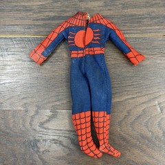 Vintage 1974 Mego 8″ INCH Spider-Man Action Figure Damaged Left Knee