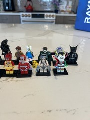 Lot Of 22 Custom Lego Minifigures Adventure Time Marvel DC Alien Predator