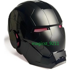 Iron Man Full Black 1:1 MK5 Jarvis Deformable Voice Control Wearable Helmet Mask