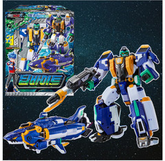 Metal Card Bot Dipbite & Rock Crush 2Pack Transforming Robot Submarine Drill Set