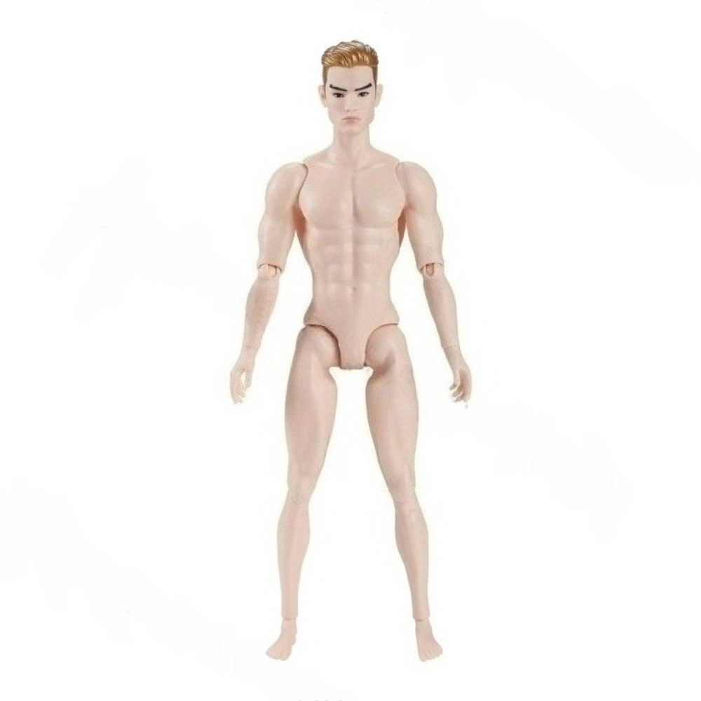 Strong Man 1/6 Male Doll White/Normal/Tan Action Figure Body DIY Toy