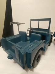 GI JOE 1960S/70S EMPIRE USA AIR FORCE JEEP/TRAILER WITH EQUIPMENT