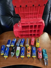 Chuggington Die-Cast Train Lot 15 & Plastic Trains Carrying Case EUC